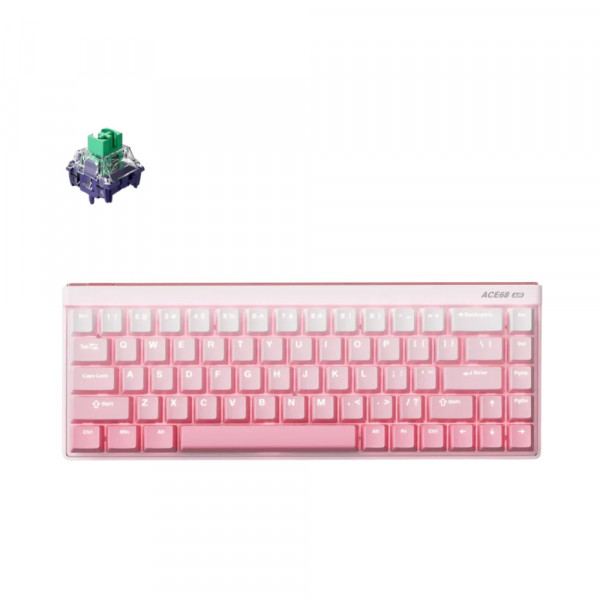 Bàn phím gaming Mchose Hall Effect Ace 68 Air Peach Gradient Kailh Magnetic God Switch