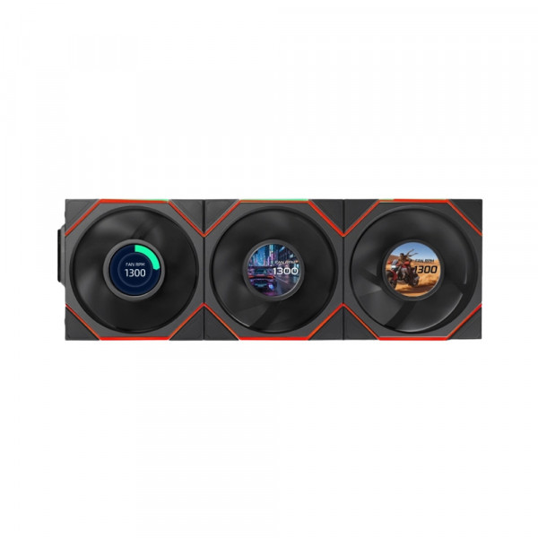 Bộ 3 Fancase Lian Li UNI FAN TL Flex LCD 120 Reverse Black