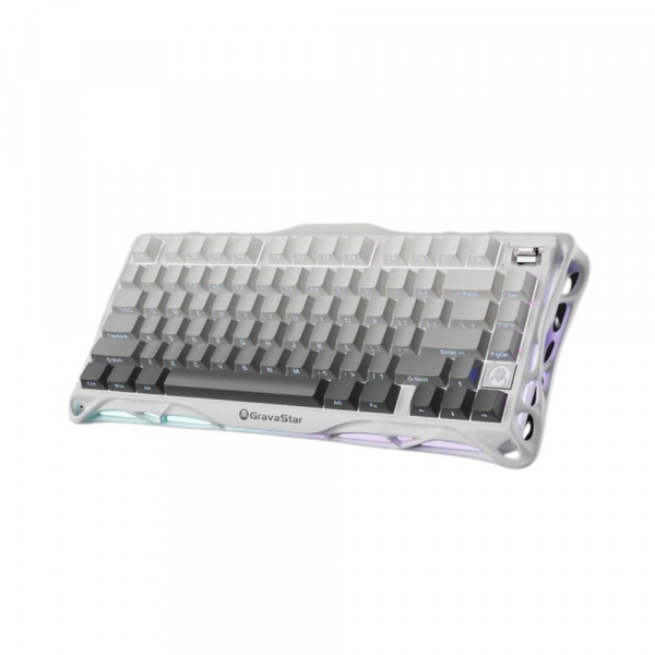 Bàn phím cơ GravaStar Mercury K1 Gradient White