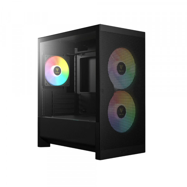 Vỏ Case Gamdias AURA GC15M ARGB Black Micro-ATX