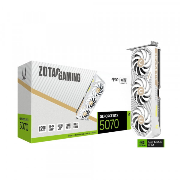 Card màn hình ZOTAC GAMING GeForce RTX 5070 AMP White Edition 12GB GDDR7