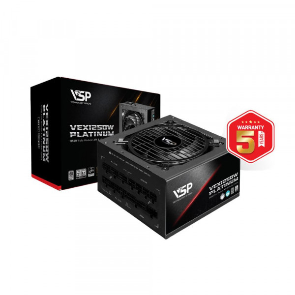 Nguồn máy tính VSP VEX1250W Platinum 1250W 80 Plus Platinum