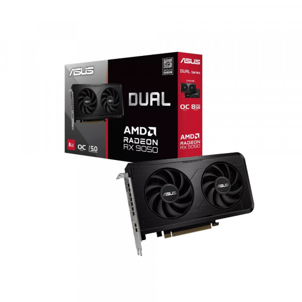 Card màn hình ASUS Dual Radeon RX 9050 8GB GDDR6 OC Edition