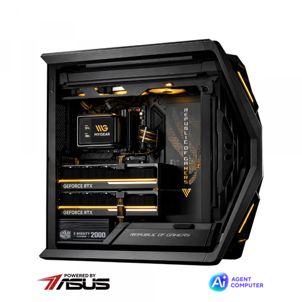 Agent Computer Powered By ASUS AI LAB​ Dual RTX 5090 | Ryzen 9 9950X | RAM 128GB | SSD 2TB