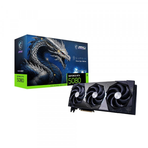Card màn hình MSI GeForce RTX 5080 SUPRIM DRACO EPIC EDITION 16GB GDDR7