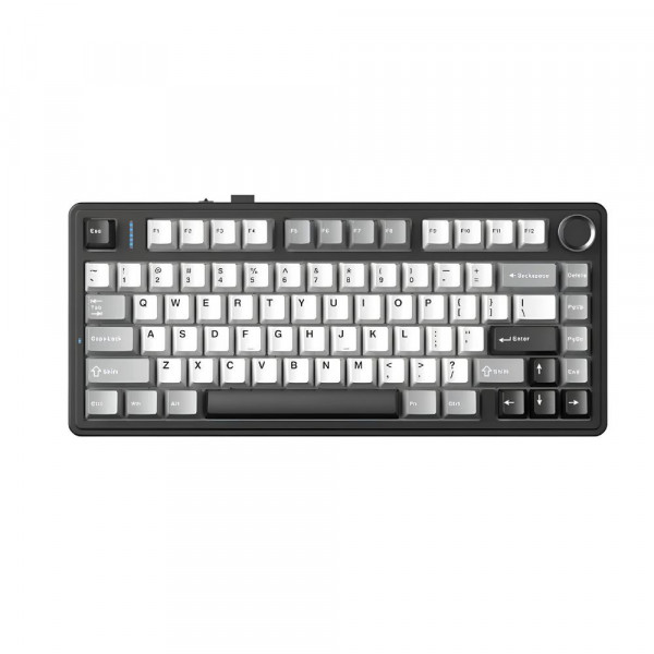 Bàn phím cơ Gaming không dây AULA F75 HE Dragon Magnetic switch Xám Trắng Đen 