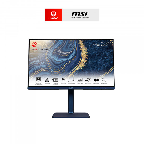 Màn Hình MSI Modern MD241P Ultramarine Blue 24 inch FHD IPS 75Hz (HDMI, Displayport, Type-C)