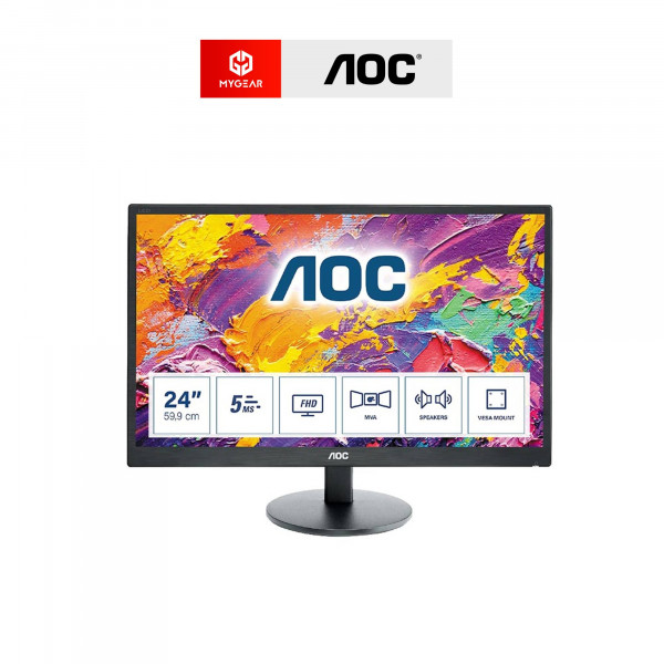 Màn Hình AOC M2470SWH/74 24″ FHD VA 60Hz (HDMI, VGA)