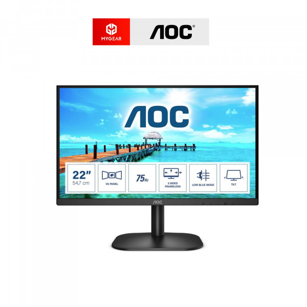 Màn Hình AOC 22B2HN/74 22″ FHD VA 75Hz (HDMI, VGA)