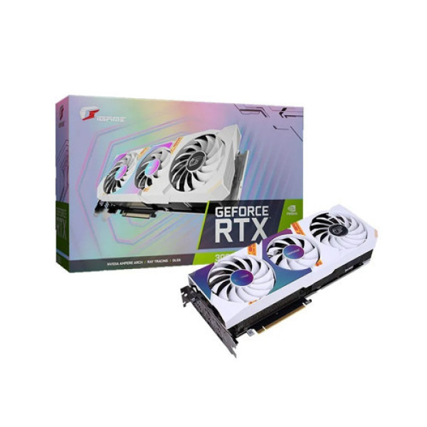 VGA Colorful RTX 3060Ti 8G GDDR6 iGame Ultra White OC-V V2 LHR