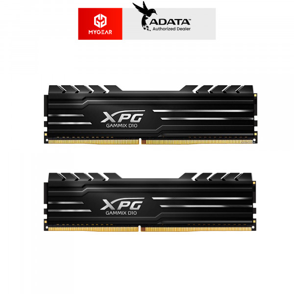 Ram PC Adata XPG Gammix D10 DDR4 16GB(Kit 2*8GB) 3200MHz Black