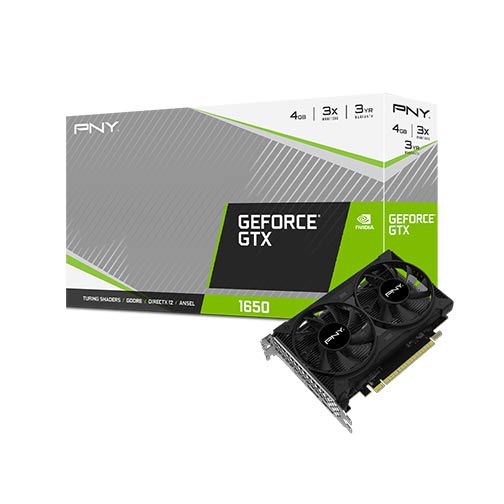 Card màn hình PNY Geforce GTX 1650 4GB Dual Fan