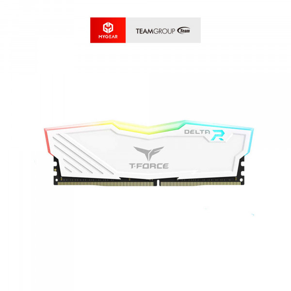 Ram PC TeamGroup T-Force Delta RGB 8GB DDR4 3200MHz White