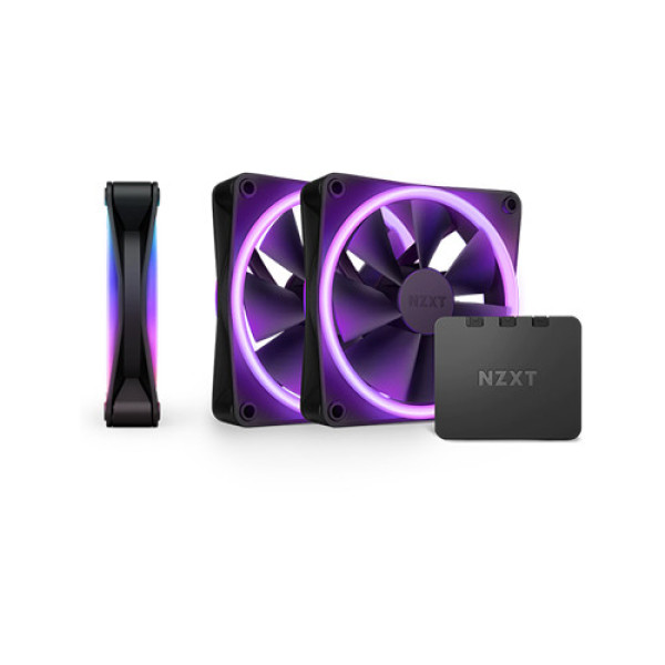 Bộ 3 fan case NZXT F120RGB duo (Black)