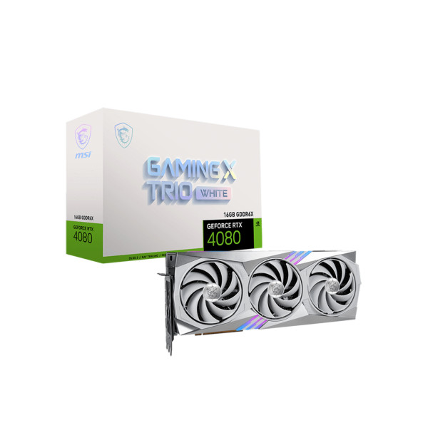 Card màn hình MSI RTX 4080 16GB GAMING X TRIO WHITE