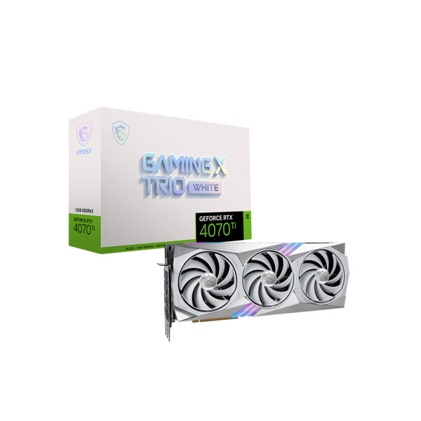 Card màn hình MSI RTX 4070 Ti GAMING X TRIO WHITE 12G