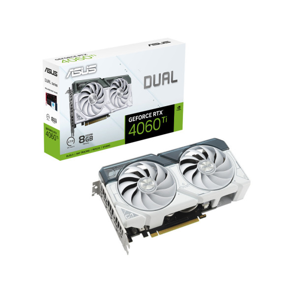 Card màn hình ASUS Dual GeForce RTX™ 4060 Ti White Edition 8GB GDDR6