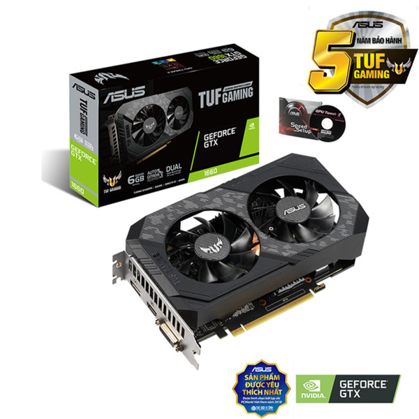 Card màn hình ASUS TUF Gaming GeForce GTX 1660 SUPER 6GB GDDR6 (TUF-GTX1660S-O6G-GAMING)
