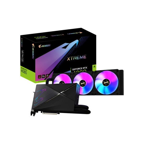Card màn hình GIGABYTE AORUS GeForce RTX 4080 XTREME WATERFORCE 16GB