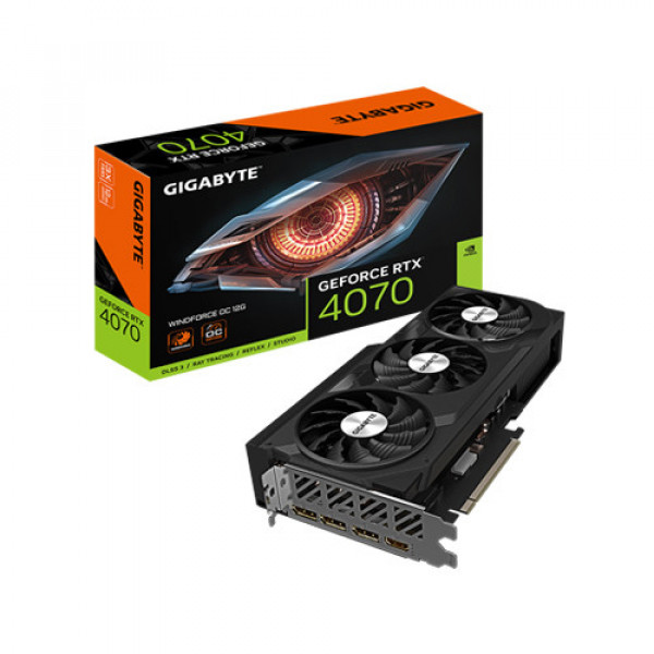 Card màn hình GIGABYTE GeForce RTX 4070 WINDFORCE OC 12G (GV-N4070WF3OC-12GD)