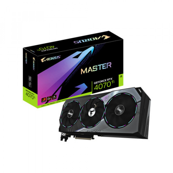 Card màn hình GIGABYTE AORUS GeForce RTX 4070 Ti MASTER 12G (N407TAORUS M-12GD)