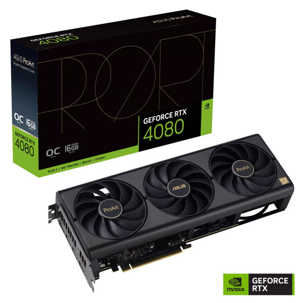 Card màn hình ASUS PROART GeForce RTX 4080 OC Edition 16GB (PROART-RTX4080-O16G)