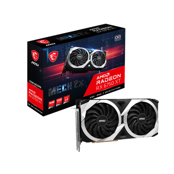 Card màn hình MSI Radeon RX 6750 XT MECH 2X 12G OC