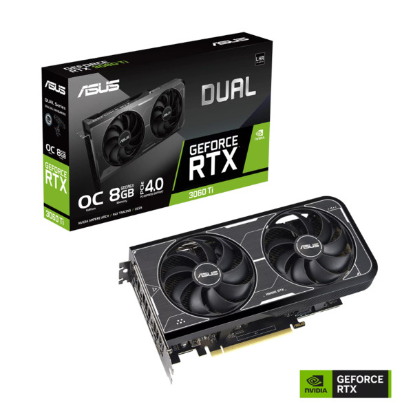 Card màn hình Asus Dual GeForce RTX 3060 Ti OC Edition 8GB GDDR6X