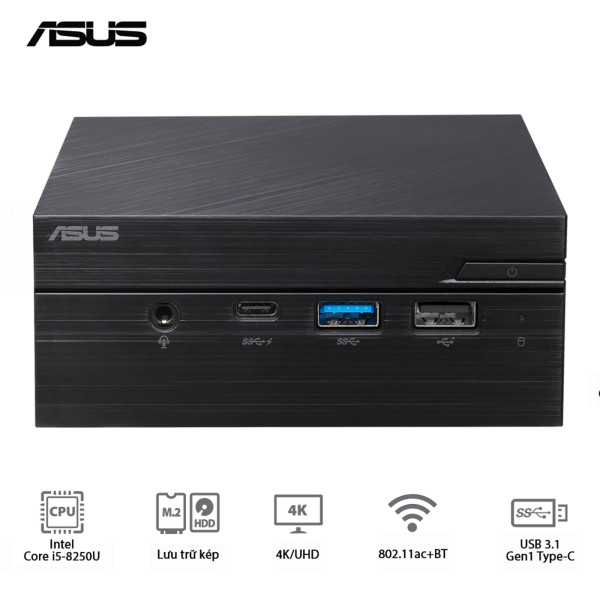 Máy bộ Mini PC Asus PN60-BB5086MV (I5-8250U / Intel® UHD Graphics 620)
