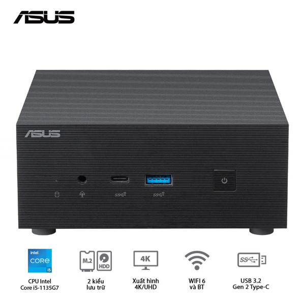 Máy bộ Mini PC Asus PN63-S1-B-S5014MV (i5-1135G7 / Iris® Xe Graphics)