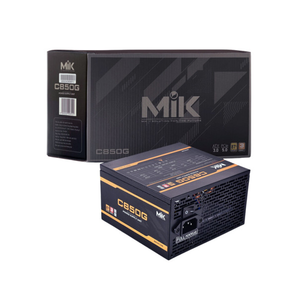 Nguồn máy tính MIK C850G Plus Gold 85% Efficiency
