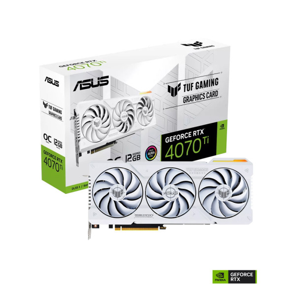 Card màn hình ASUS TUF Gaming GeForce RTX 4070 Ti White OC Edition 12GB GDDR6X