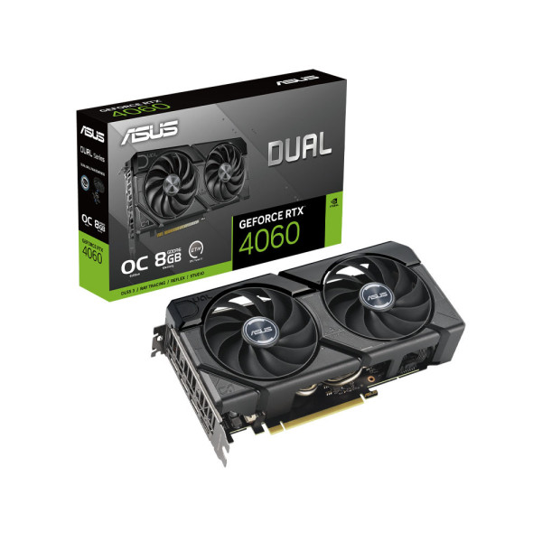 Card màn hình Asus Dual GeForce RTX 4060 EVO OC Edition 8GB GDDR6 ( DUAL-RTX4060-O8G-EVO)