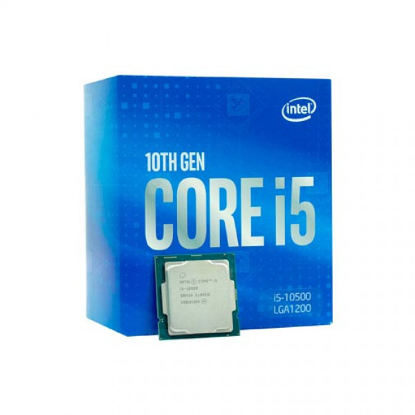 CPU Intel Core i5-10500 (3.1GHz up to 4.5Ghz, 6 nhân 12 luồng, 12MB Cache, 65W) - Hàng chính hãng