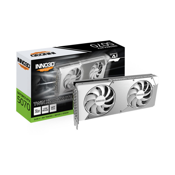 Card Màn Hình Inno3D GeForce RTX 5070 TWIN X2 OC WHITE 12G