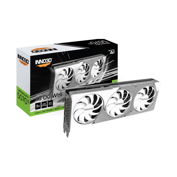 Card Màn Hình Inno3D GeForce RTX 5070 Ti X3 OC WHITE 16G