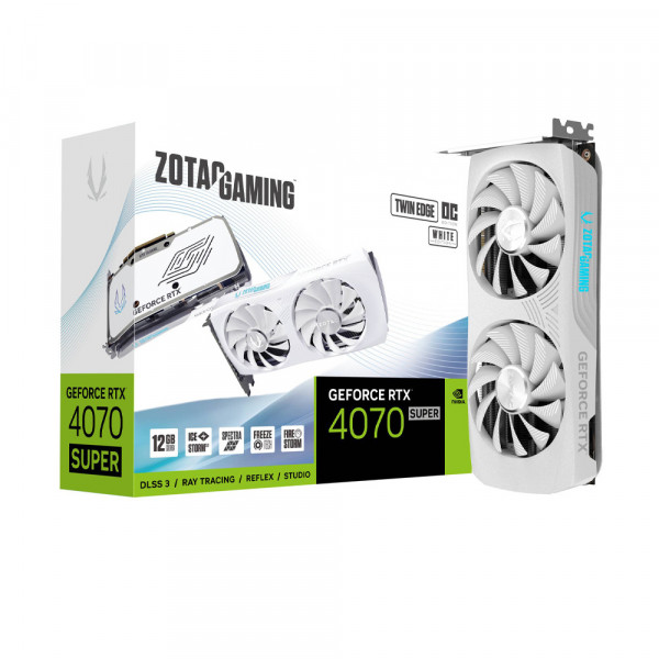 Card màn hình ZOTAC GAMING GeForce RTX 4070 SUPER Twin Edge OC White Edition 12GB GDDR6X