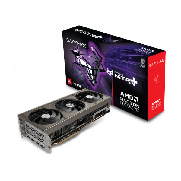 Card màn hình Sapphire Nitro+ AMD Radeon RX 9070 Gaming OC 16GB GDDR6