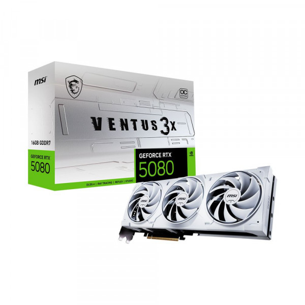 Card Màn Hình MSI GeForce RTX 5080 16GB VENTUS 3X OC White