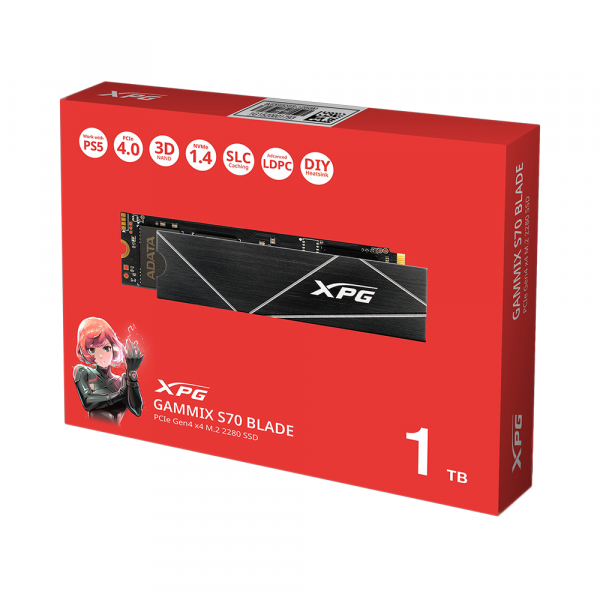 Ổ cứng SSD NVME 1TB ADATA XPG GAMMIX S70 BLADE M.2 PCIe Gen4x4
