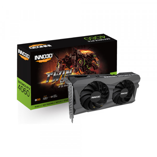 Card màn hình INNO3D GeForce RTX 4060 Twin X2 V2 8GB GDDR6