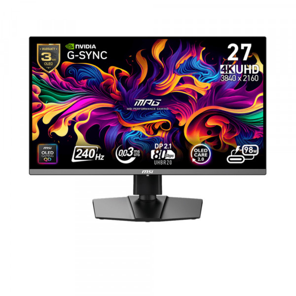 Màn hình Gaming MSI MPG 272URX 26.5 inch 240Hz 4K UHD 0.03ms QD-OLED EL Gen 3​