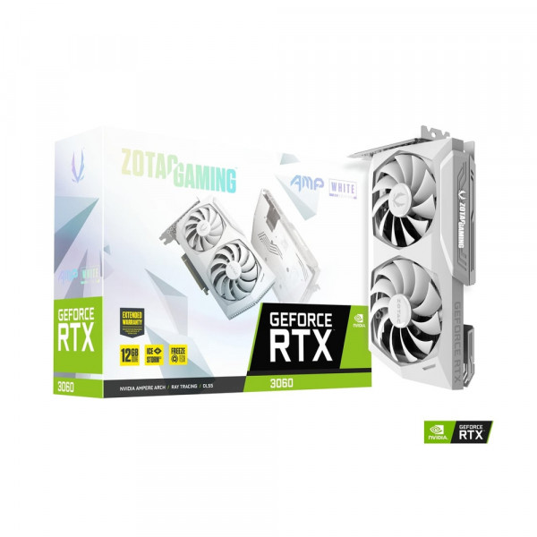 Card đồ họa ZOTAC GAMING GeForce RTX 3060 AMP White Edition 12GB GDDR6