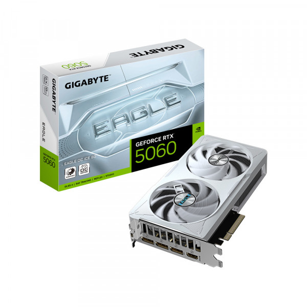 Card màn hình GIGABYTE GeForce RTX 5060 EAGLE OC Edition ICE 8GB GDDR7