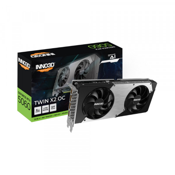 Card màn hình INNO3D GeForce RTX 5060 TWIN X2 OC Edition 8GB GDDR7