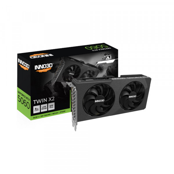 Card màn hình INNO3D GeForce RTX 5060 TWIN X2 8GB GDDR7
