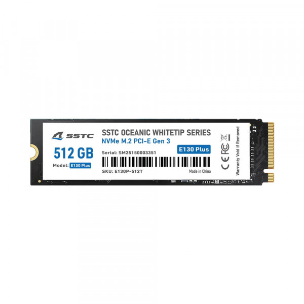 Ổ cứng SSD SSTC Oceanic Whitetip E130 512GB NVMe M.2 PCIe Gen 3 