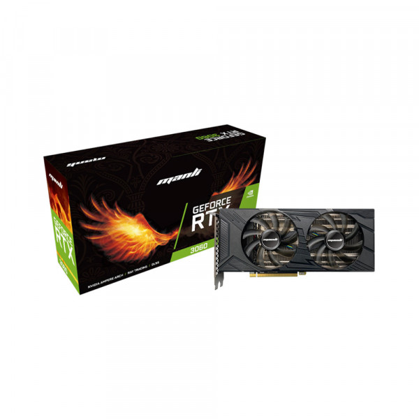 Card màn hình MANLI GeForce RTX 3060 Dual Fan 12GB GDDR6 Nebula Twin