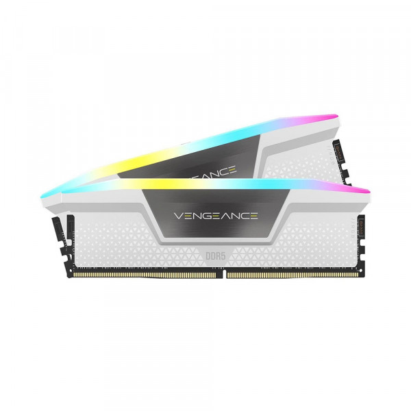 RAM DDR5 Corsair Vengeance RGB 64GB (2x32GB) 5200MHz CL40 XMP 3.0 White CMH64GX5M2B5200C40W