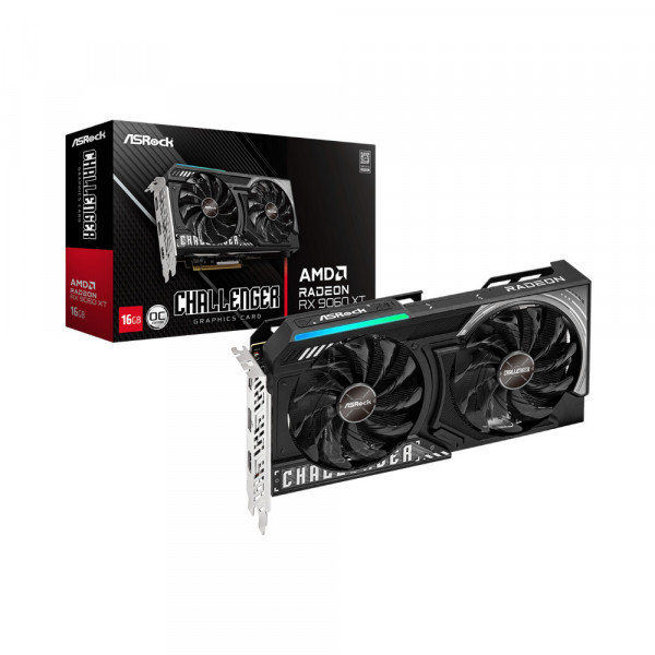 Card màn hình ASRock Radeon RX 9060 XT Challenger 16GB OC GDDR6